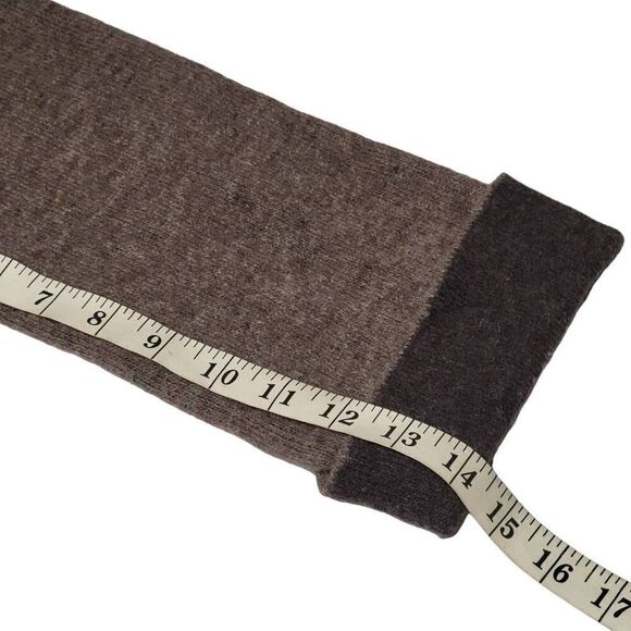 ChiaraMente Wrap Sweater Womens Size Medium Button Wool Blend Brown Made in Ital - Picture 10 of 11